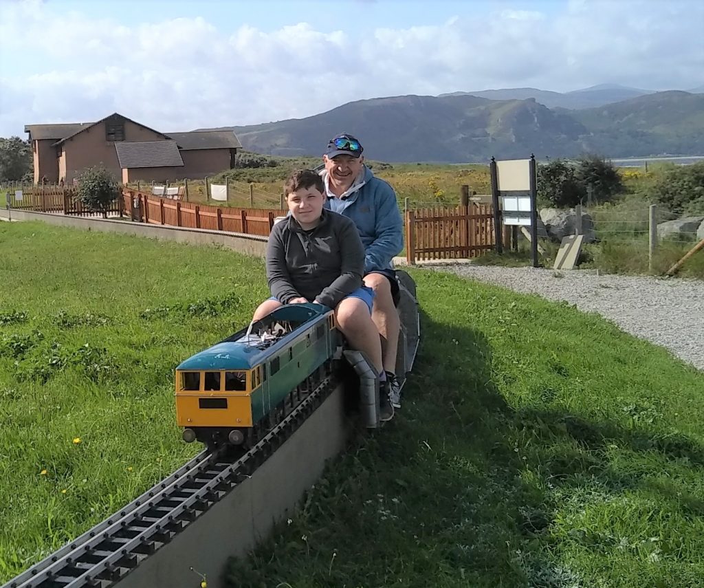 Archie Goode driving Grandads loco